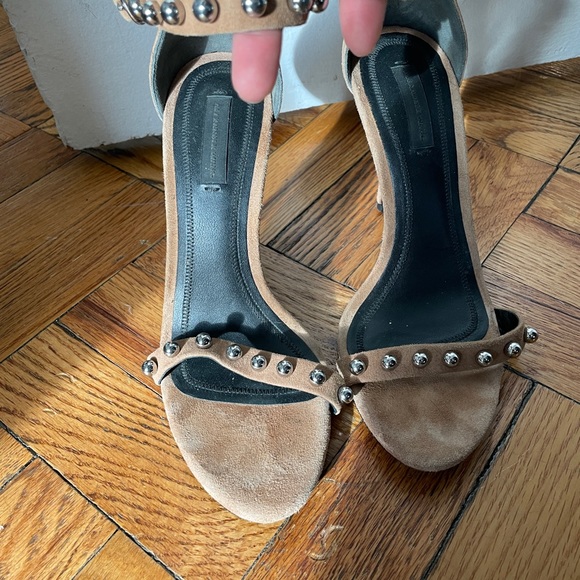 Suede studded heels by Alexander Wang. - Picture 2 of 7